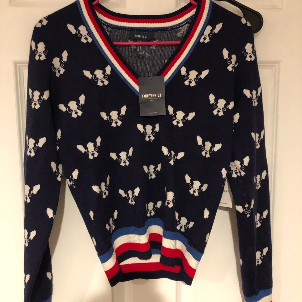 NWT Forever 21 Womans dog sweater - so cute!